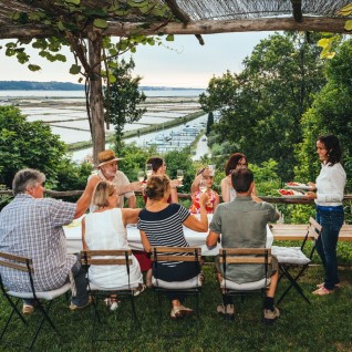 Olive oil tasting with a view