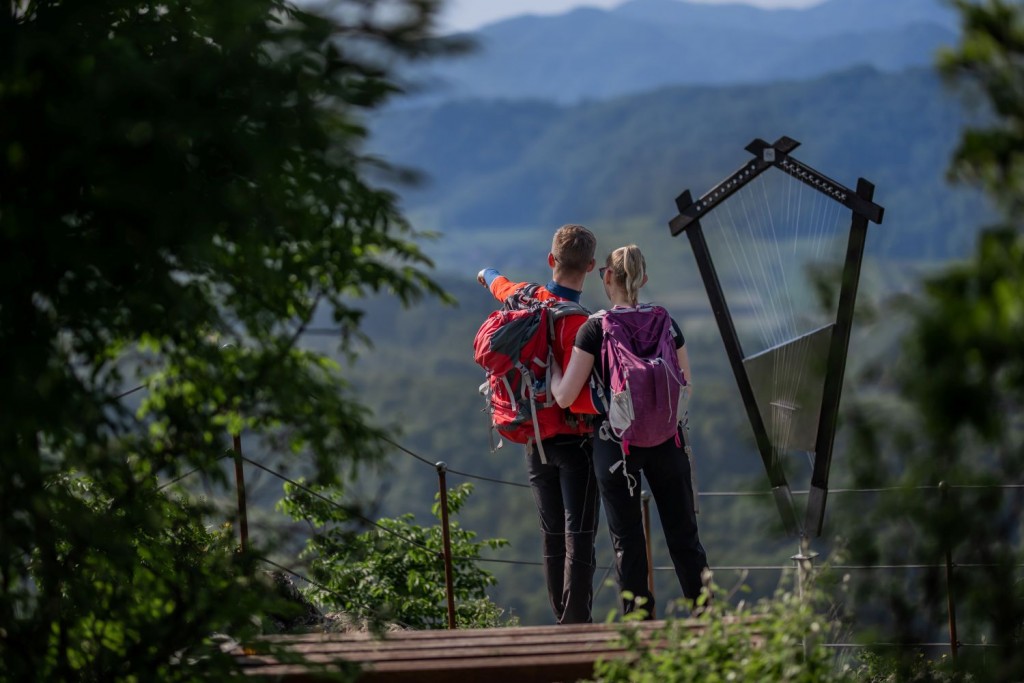 Hikers on Slovenia hiking trip in Laško