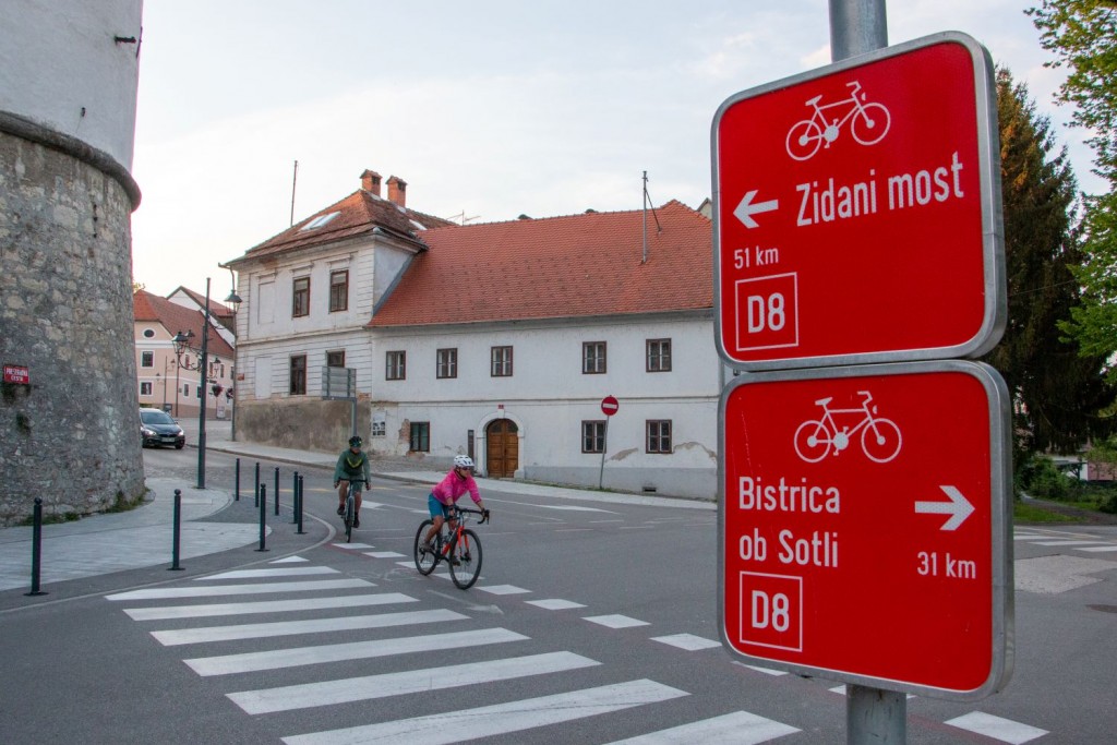 Cycling route in Slovenia, Brežice