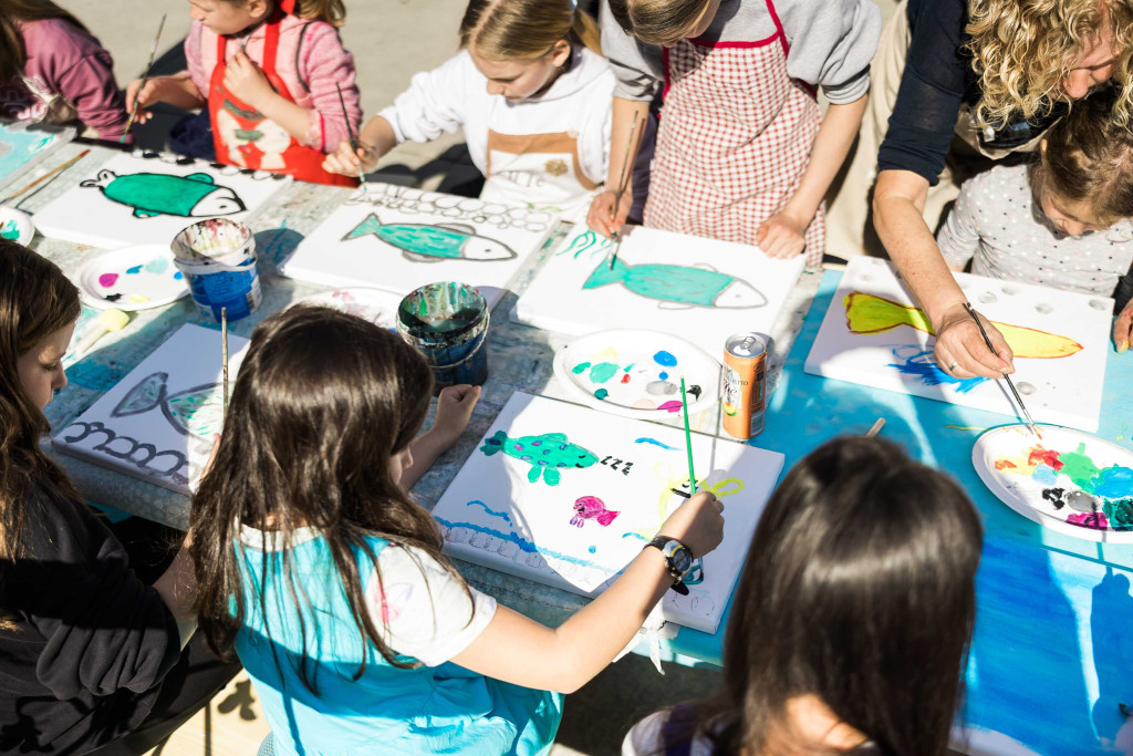 Otroške delavnice na Festivalu soške postrvi