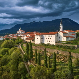 Medieval town of Vipavski Križ in Nova Gorica and Vipava Valley region